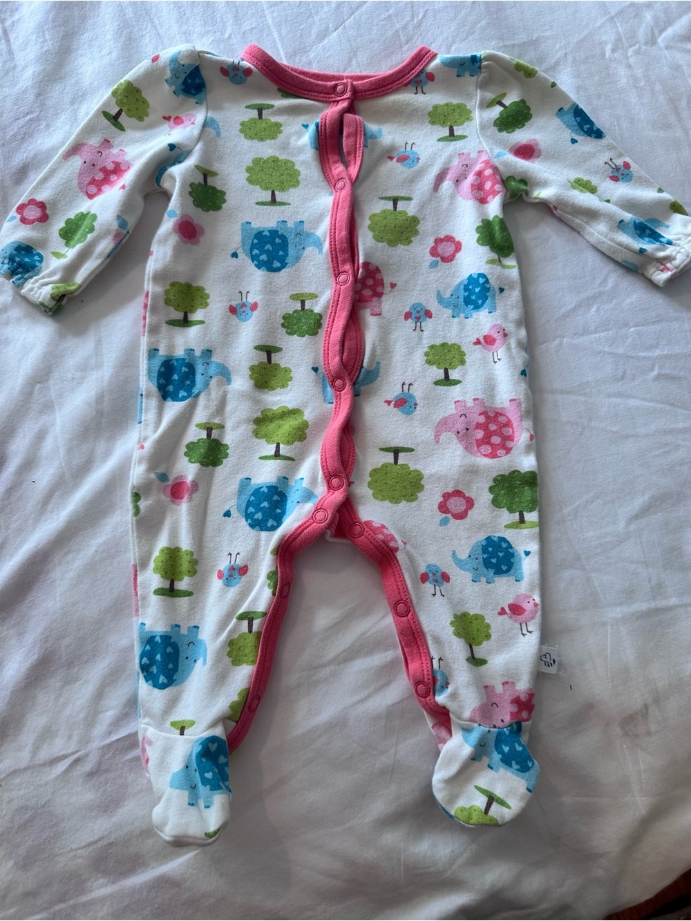 Girls Sleeper Footed Pajama First Moments Size 6 Months Baby Sleep And Play